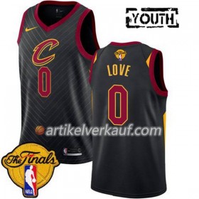 NBA Cleveland Cavaliers Trikot Kevin Love 0 23 2018 Finals Patch Nike Schwarz Swingman - Kinder